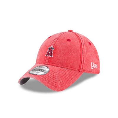 Red Los Angeles Angels Hat - New Era MLB Rugged Mini 9TWENTY Adjustable Caps USA7695183